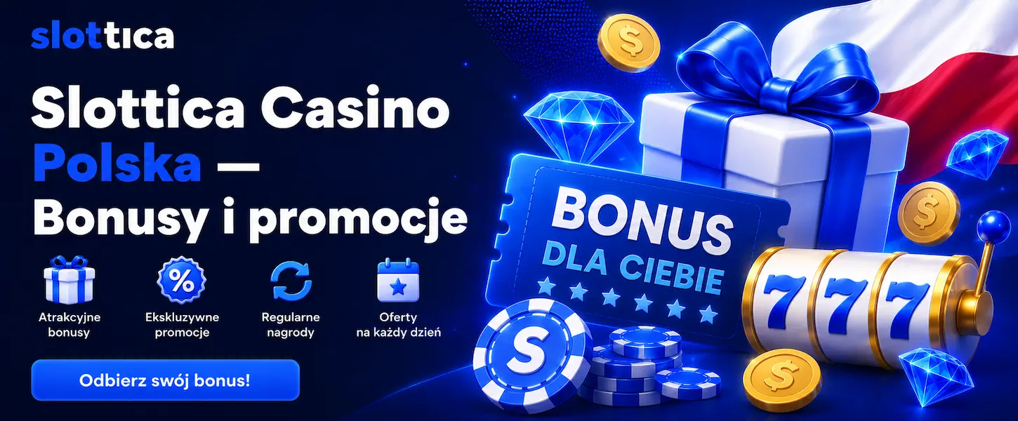Slottica Casino Polska – bonusy i promocje dla wszystkich graczy SSlottica Casino Polska oferuje bonusy i promocje z prezentami, nagrodami oraz automatami dla nowych i stałych graczy.